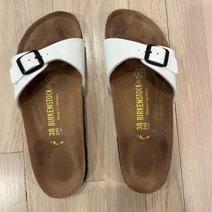 Birkenstock white sandals